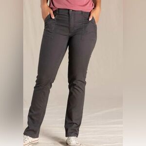 Toad&Co Womens Earthworks Pant Sz 10 Gray Casual Stretch Comfort Everyday Wear
